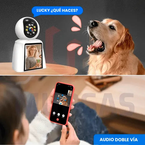 CÁMARA CON PANTALLA PARA VIDEOLLAMADA