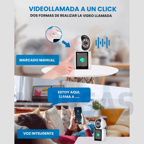 CÁMARA CON PANTALLA PARA VIDEOLLAMADA